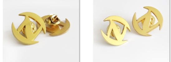 Épingle à revers pioche en alliage de zinc