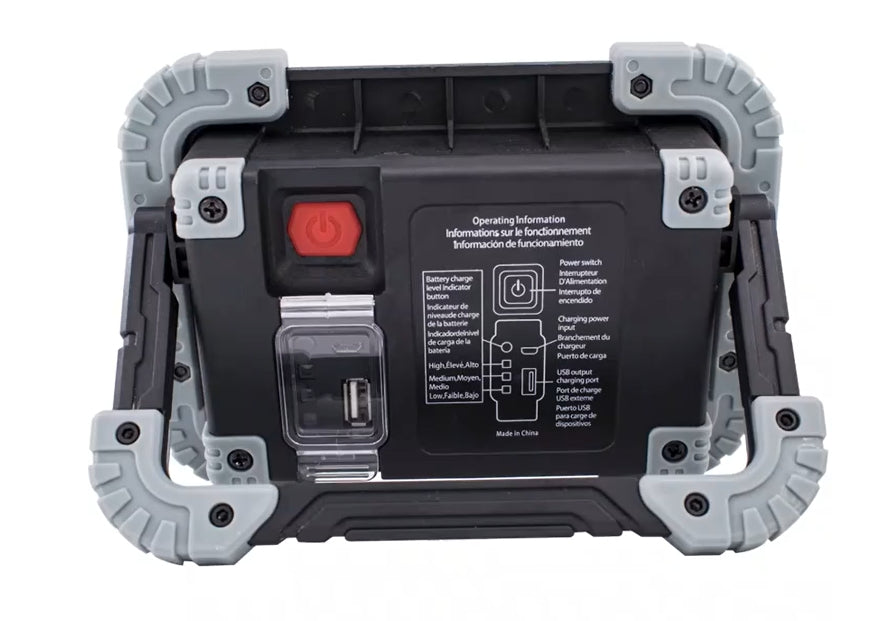 Lampe de travail pivotante rechargeable 10 W