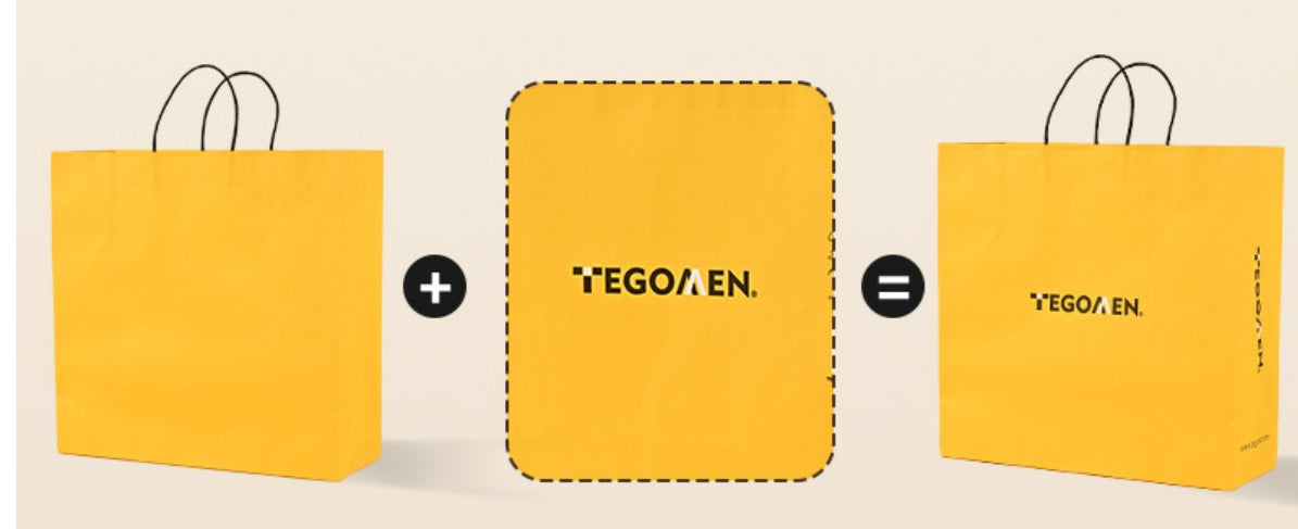 Sac cadeau en papier kraft (couleurs personnalisées)