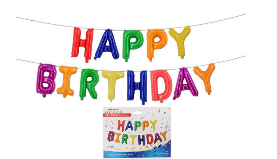 Ensemble de ballons « Joyeux anniversaire » de 16 pouces