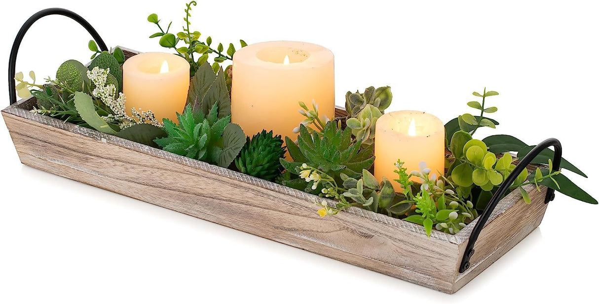 Pot de fleurs en bois massif