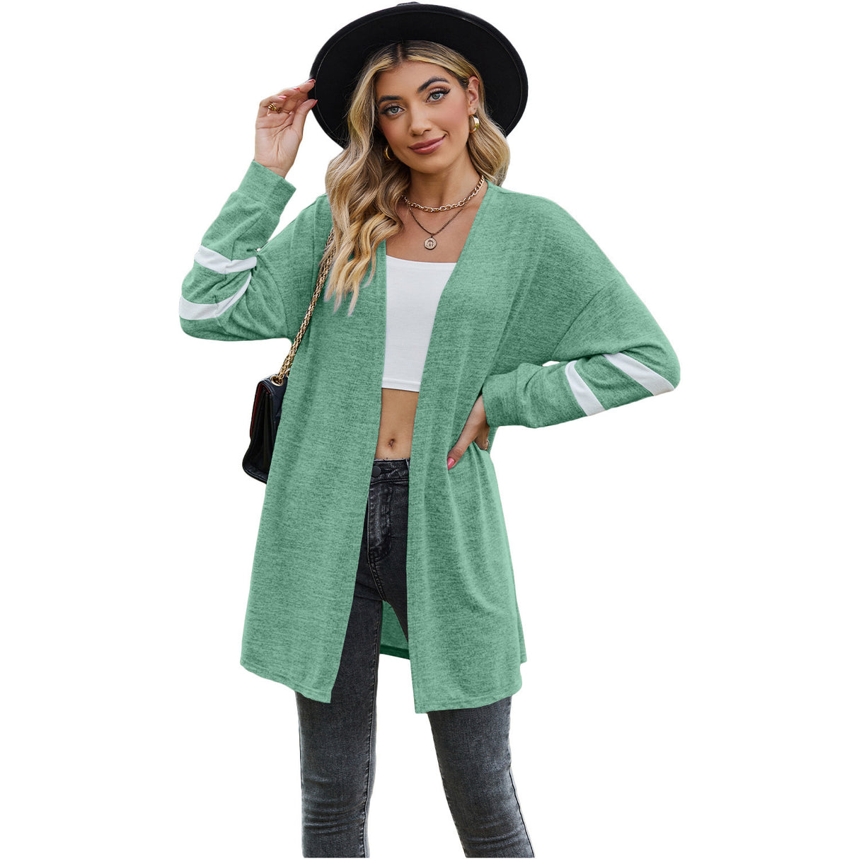 Cardigan kimono léger et décontracté