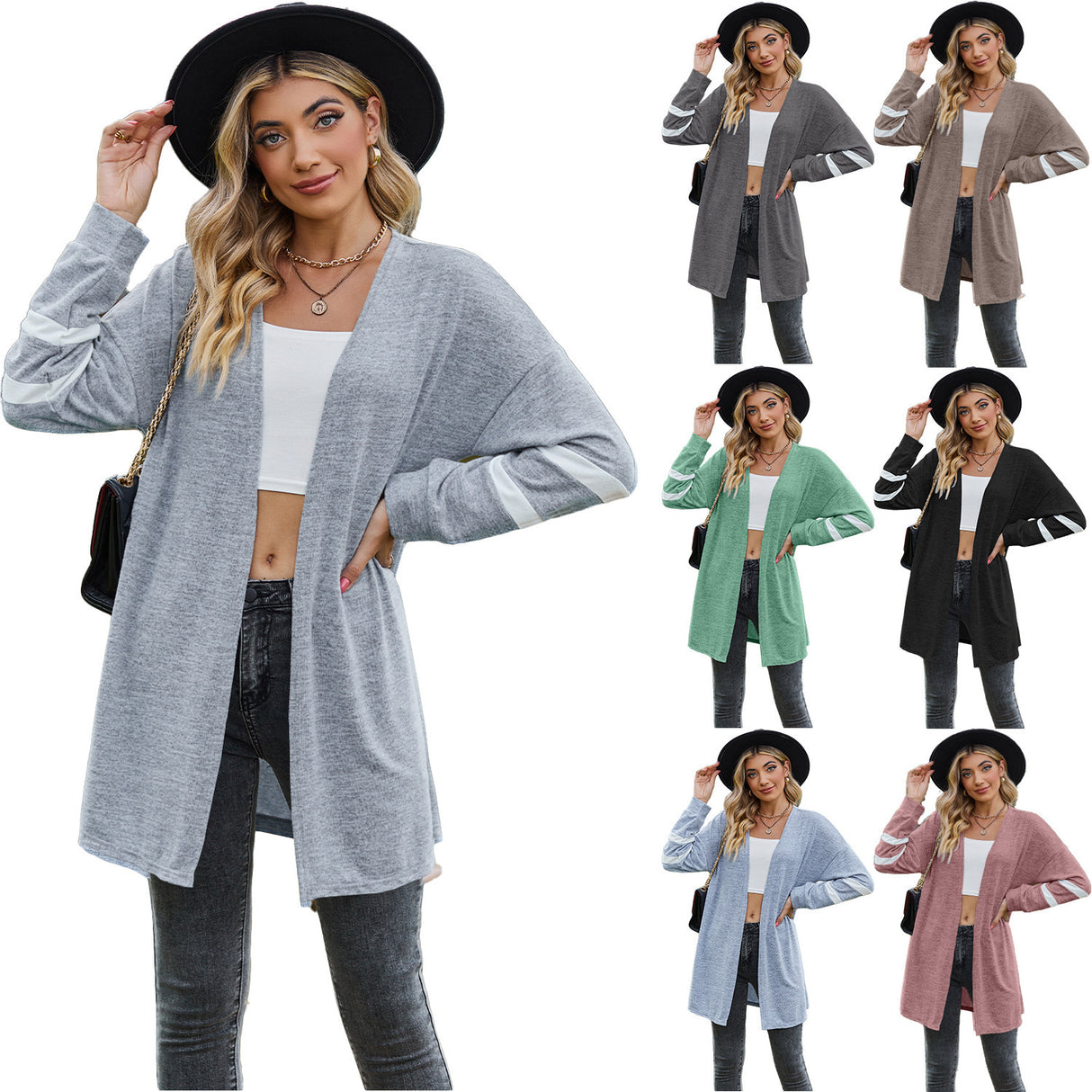 Cardigan kimono léger et décontracté