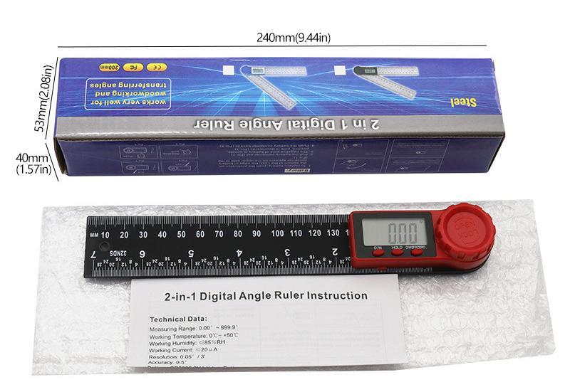 Règle numérique 0-200 mm