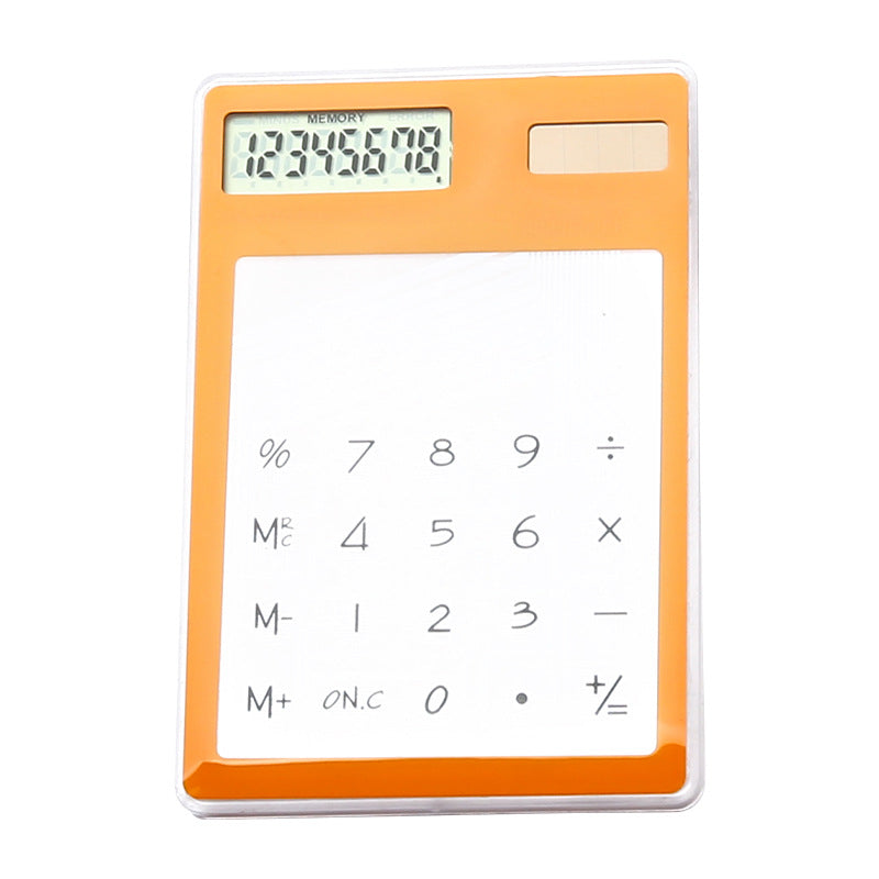 Mini calculatrice solaire transparente