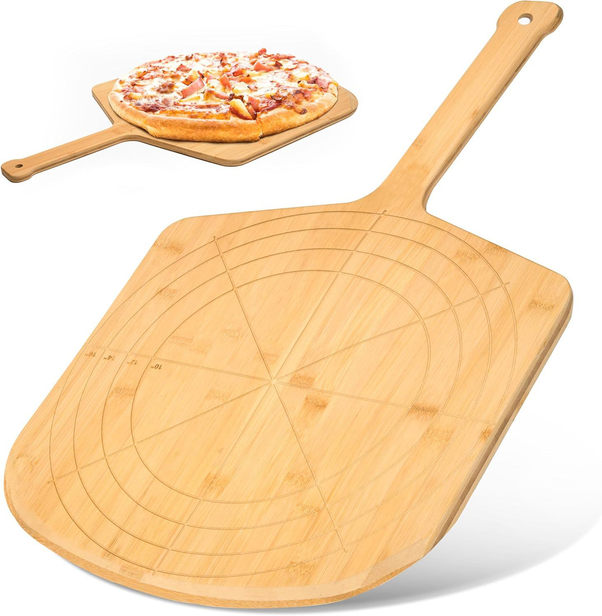 16 Inch Wooden Pizza Peel Board - By Boat
