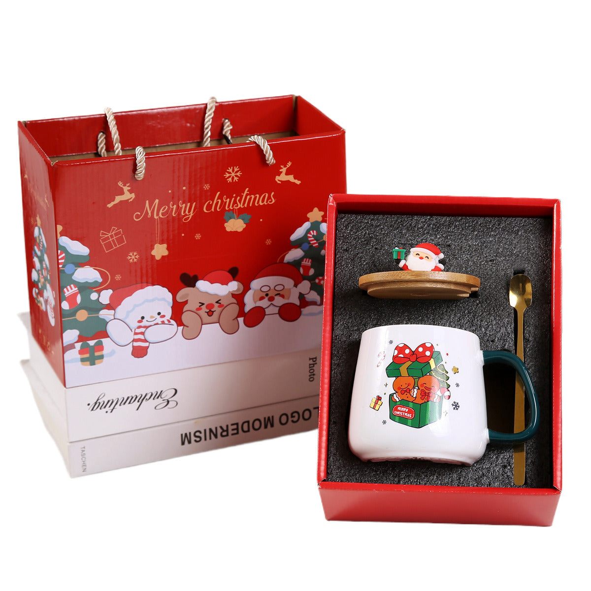 Ensemble de 3 tasses à café en céramique de 400 ml