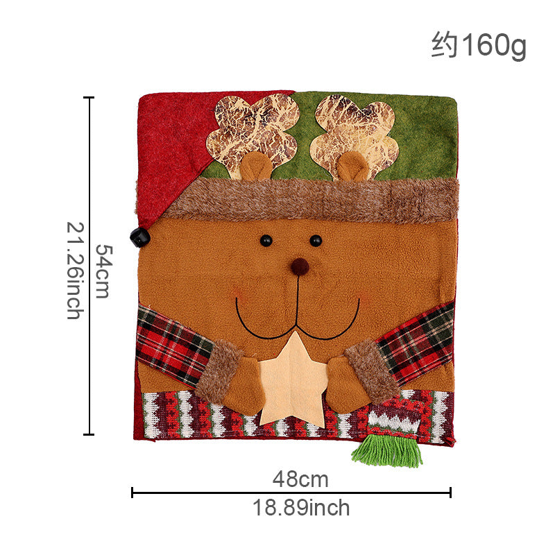 Housse de dossier de chaise de Noël Père Noël