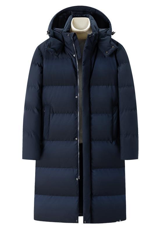 Manteau long à capuche et doudoune isolante