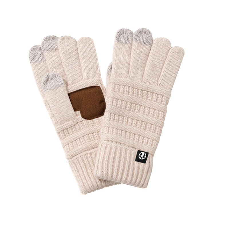 Alpaca Fleece Anti-slip Gloves
