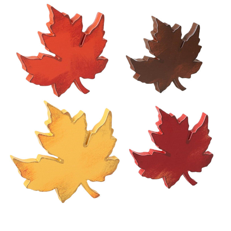 Kit de décorations de feuilles d'automne 4 pièces