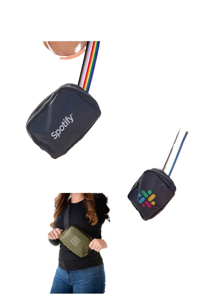 Sac ceinture zippé à bandoulière intégrale