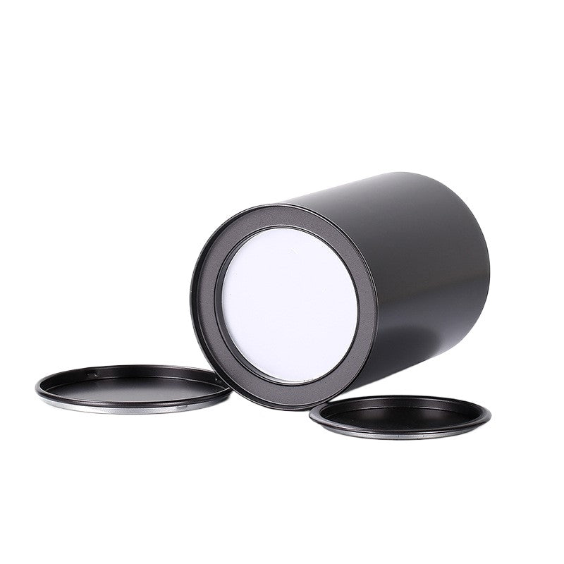 Boîte ronde vide avec couvercle