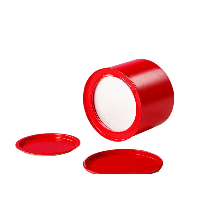 Boîte ronde vide avec couvercle