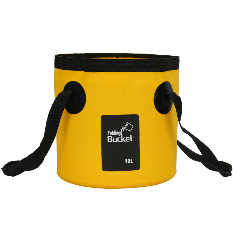 Seau de pêche pliable