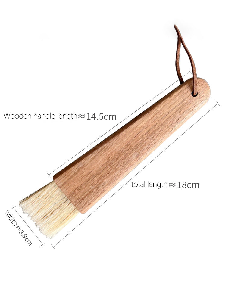 Pinceaux à pâtisserie plats en bois de hêtre