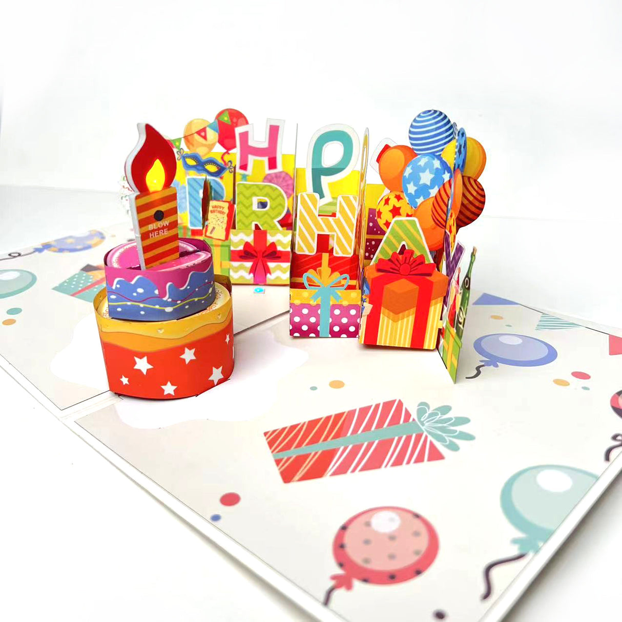 Carte d'anniversaire pop-up musicale 3D