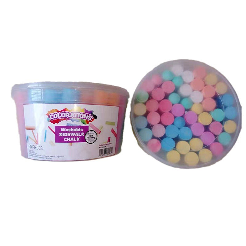 50 Piece Sidewalk Chalk Bucket