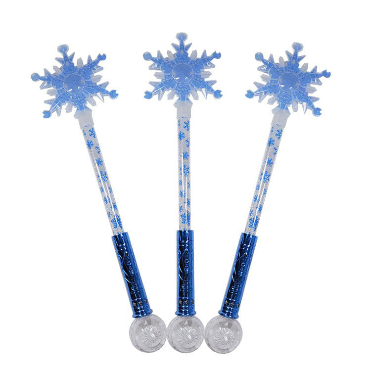 Baguettes lumineuses en forme de flocon de neige