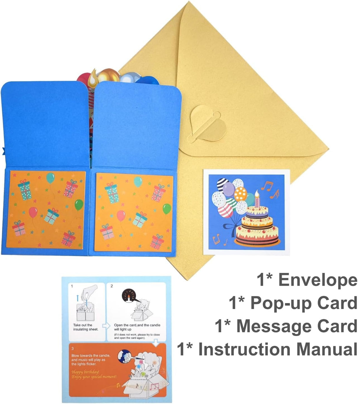 3d Musical Birthday Greeting Card