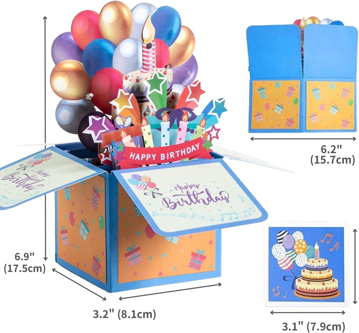 Carte d'anniversaire musicale 3D