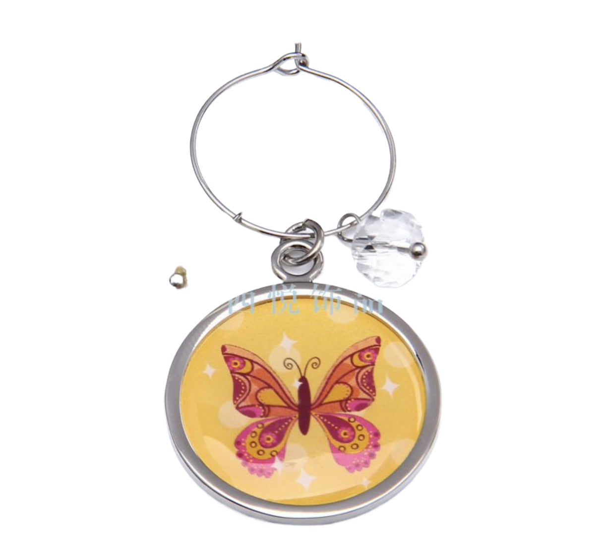 Pendentif coupe à vin en alliage