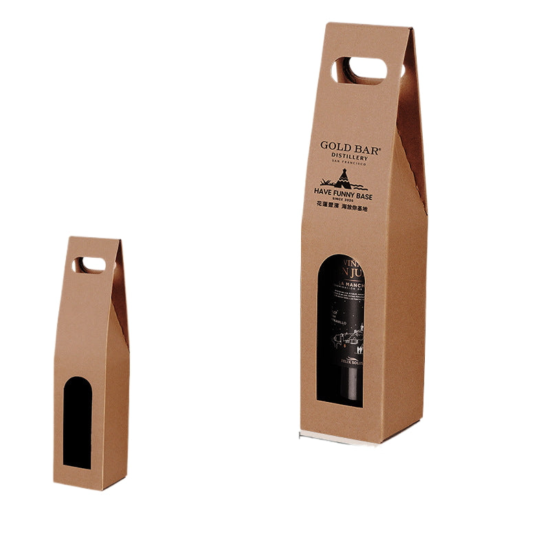 Emballage de vin en carton simple