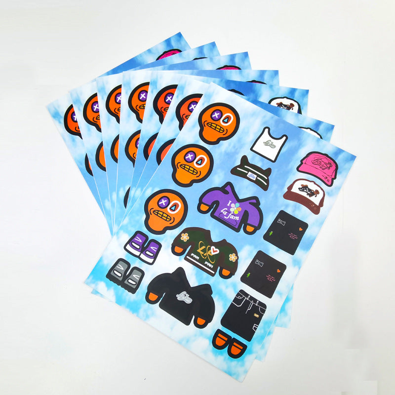 Autocollants en vinyle blanc