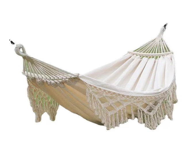 Hamac de jardin avec pompons