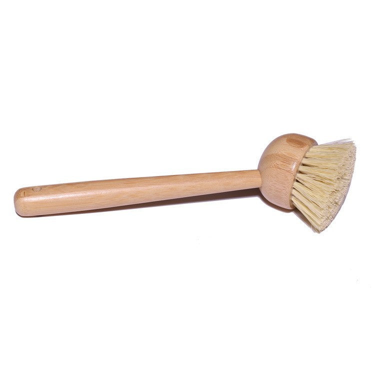Brosse à récurer la vaisselle en bambou