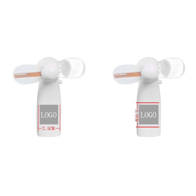 Mini ventilateur portatif rechargeable à LED clignotante