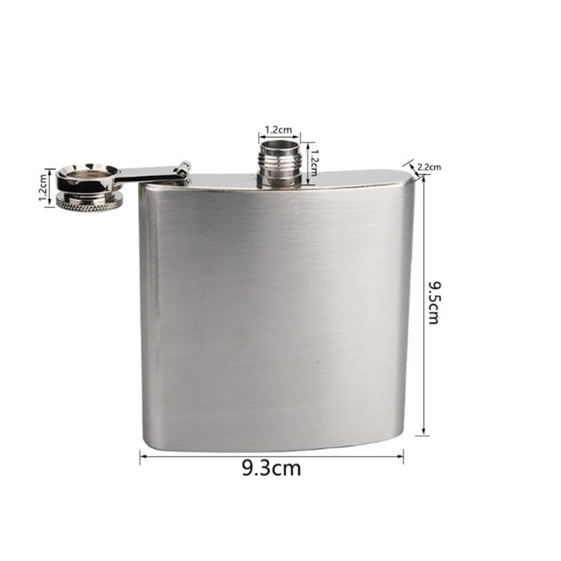 Coffret cadeau de flasque en acier inoxydable de 6 oz