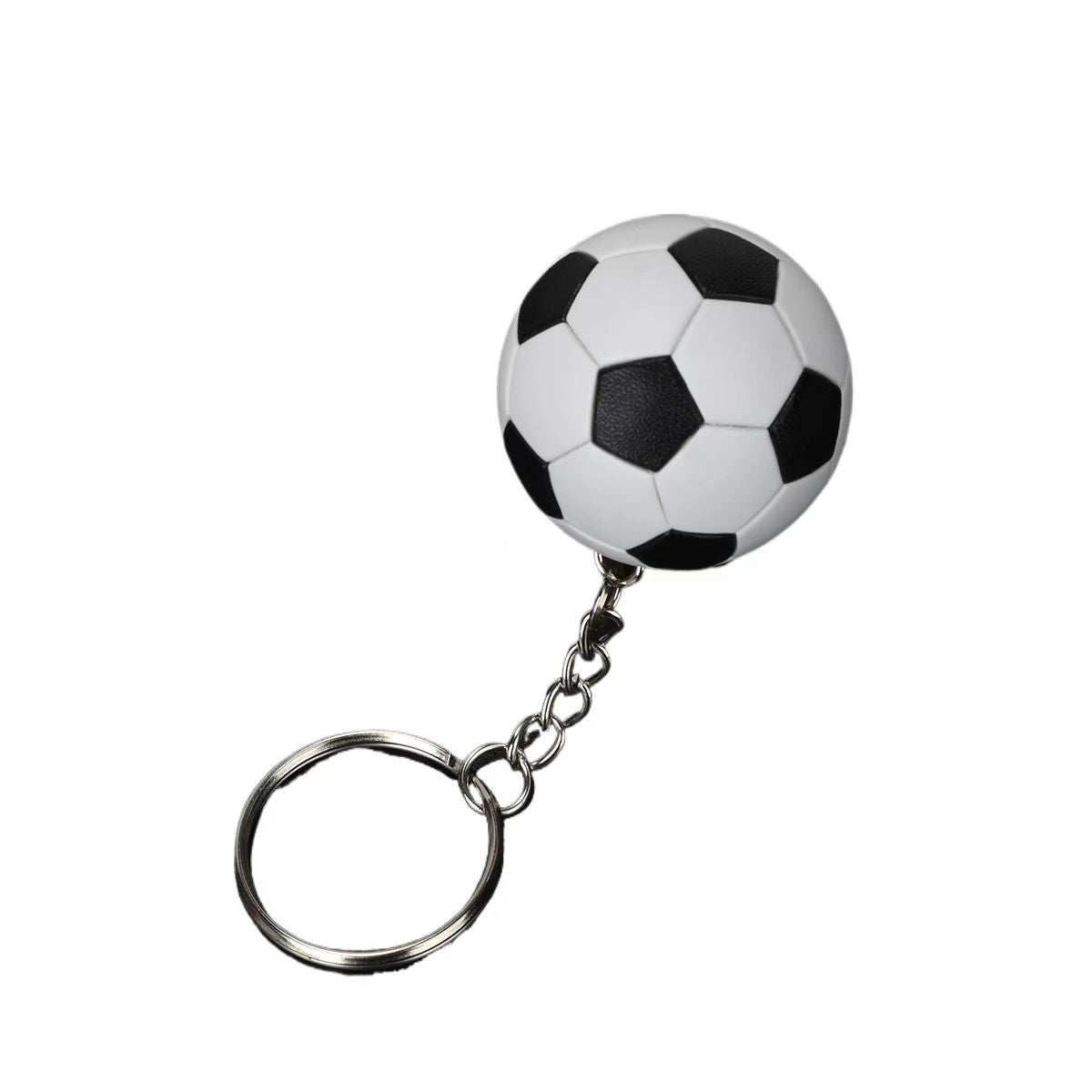 Porte-clés en alliage de zinc imitation football – Cadeau créatif