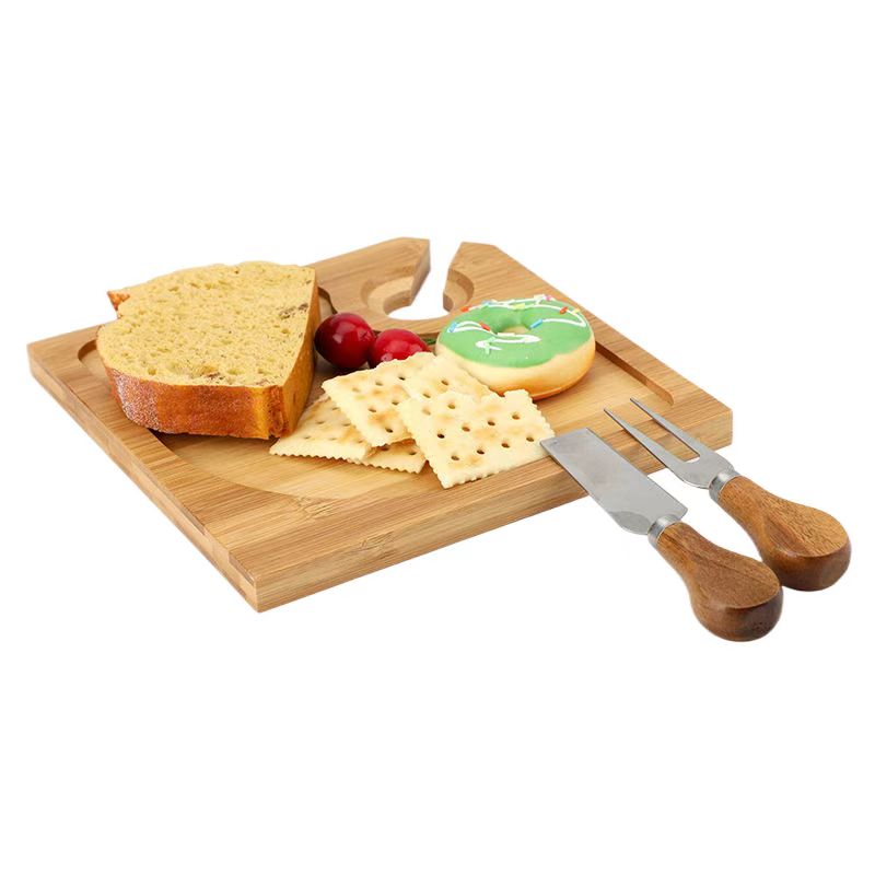 8-inch Multifunctional Bamboo Tray - For Party & Cocktail Events