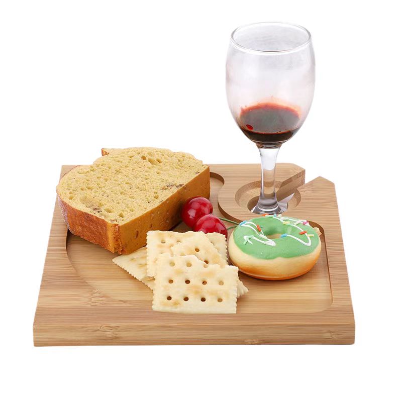 8-inch Multifunctional Bamboo Tray - For Party & Cocktail Events