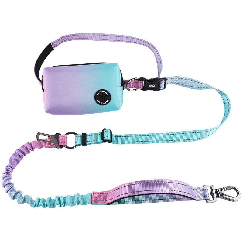 Sac multifonction en polyester avec laisse pour animaux de compagnie - Anti-traction