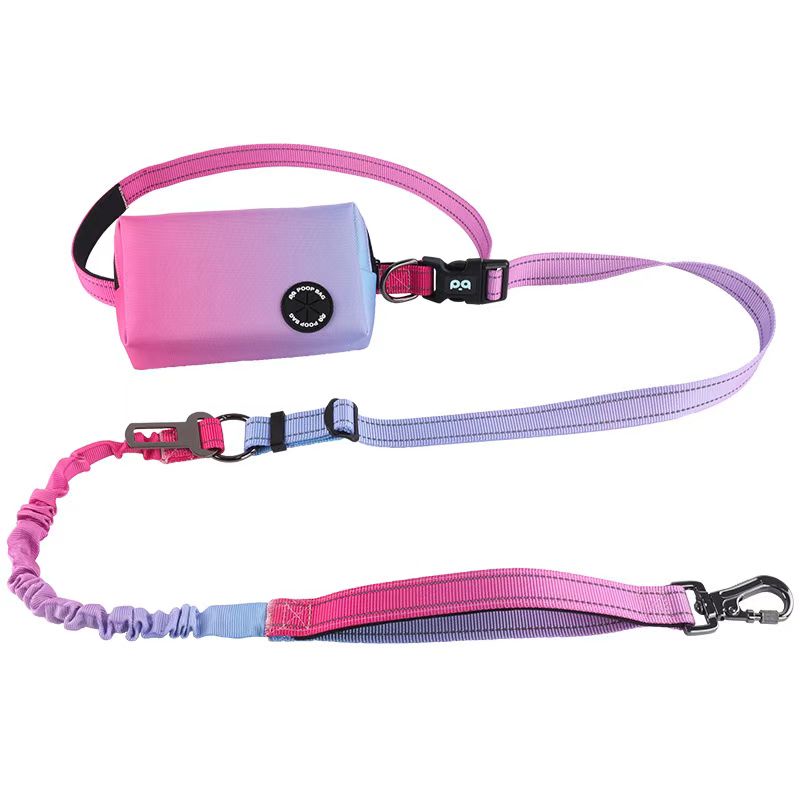 Sac multifonction en polyester avec laisse pour animaux de compagnie - Anti-traction