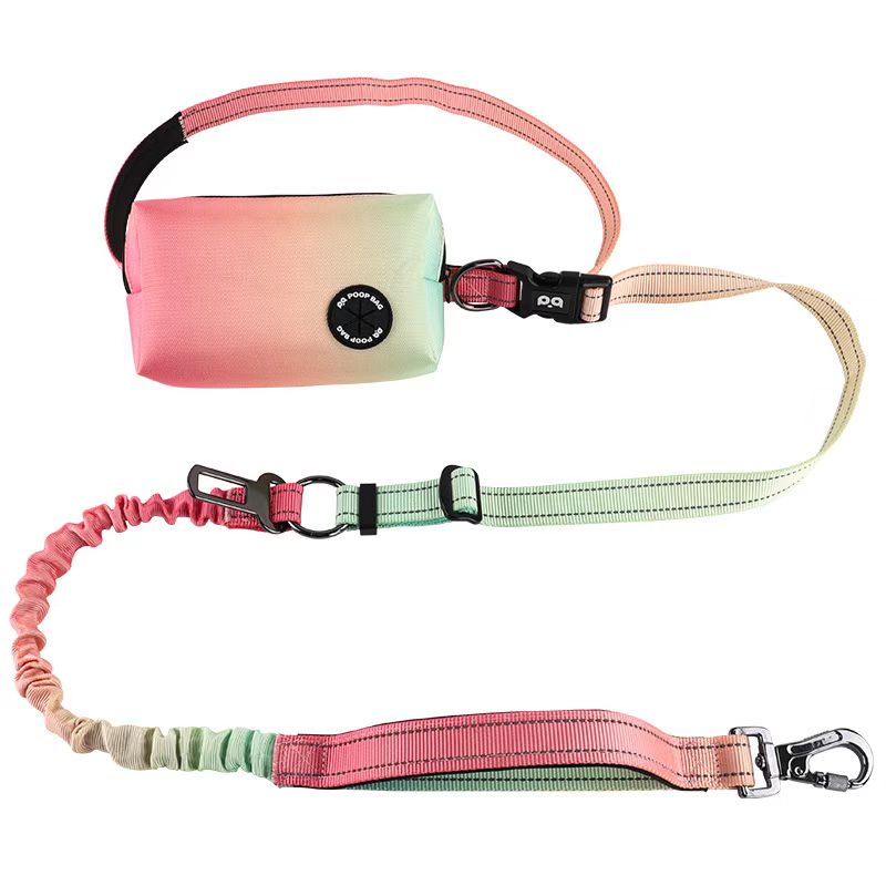 Sac multifonction en polyester avec laisse pour animaux de compagnie - Anti-traction