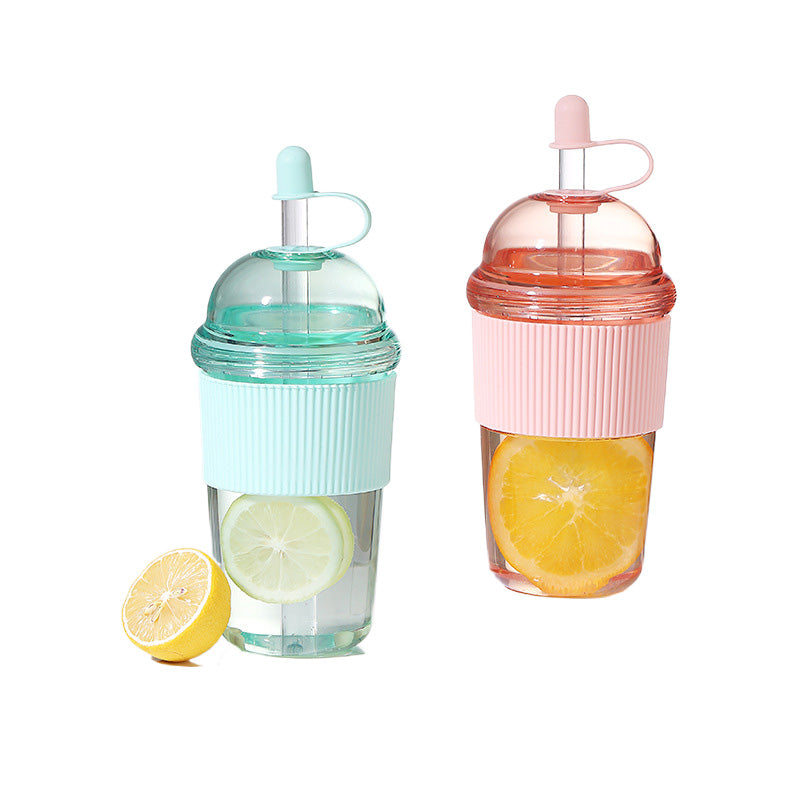 520ml Outdoor Portable Straw Water Cup