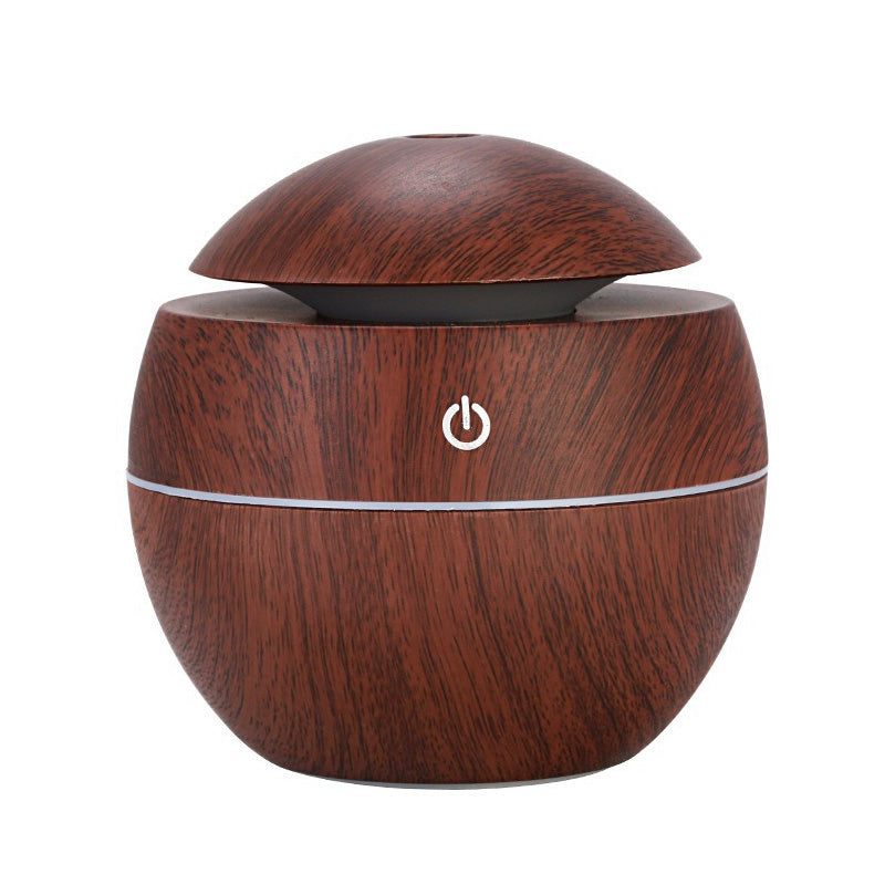 Humidificateur rond en forme de champignon à grain de bois