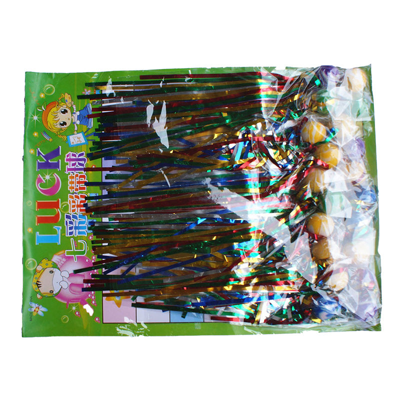 20 balles rebondissantes en ruban de 25 cm