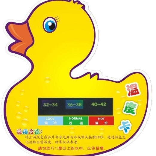 Carte de température de bain personnalisable