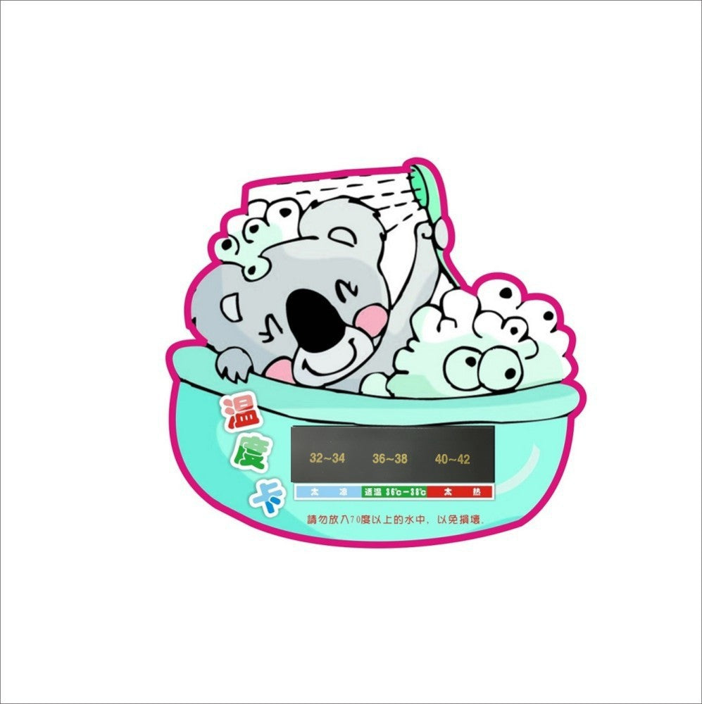 Carte de température de bain personnalisable