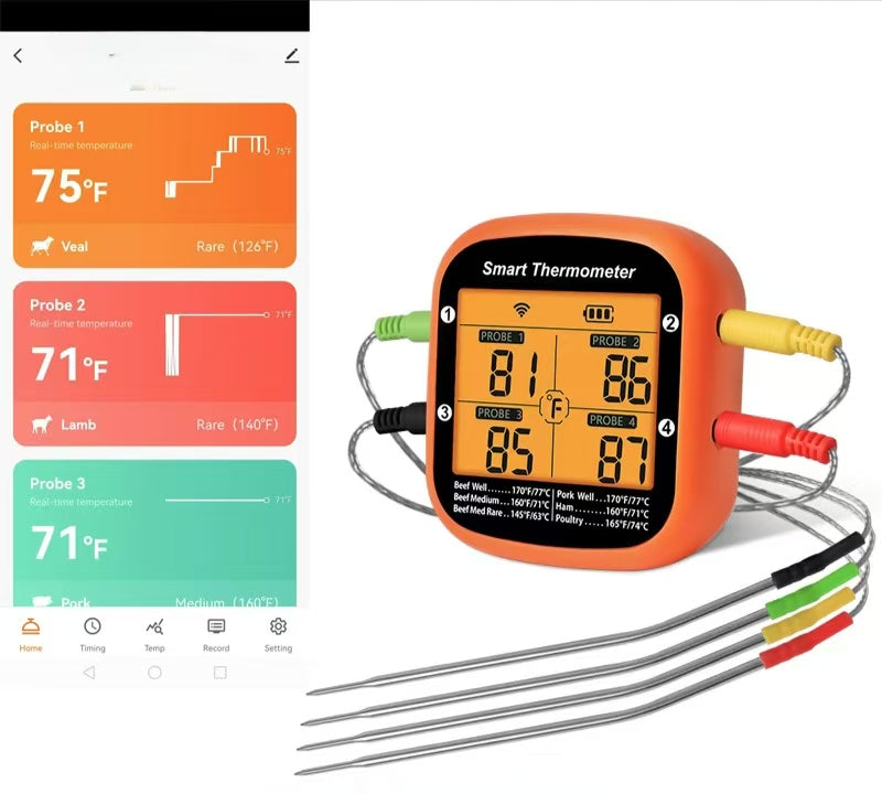 Thermomètre de barbecue Bluetooth Smart App
