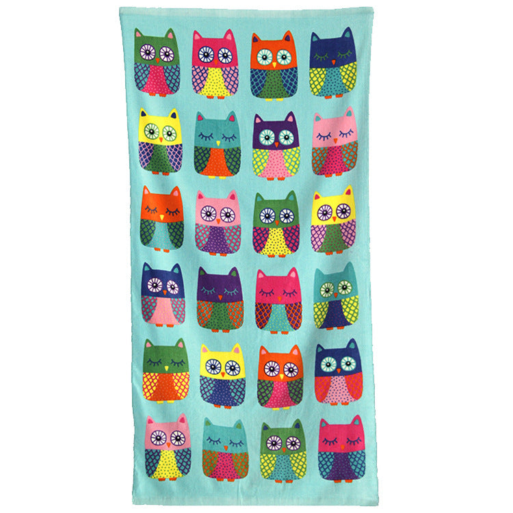 Serviette de plage en coton personnalisée