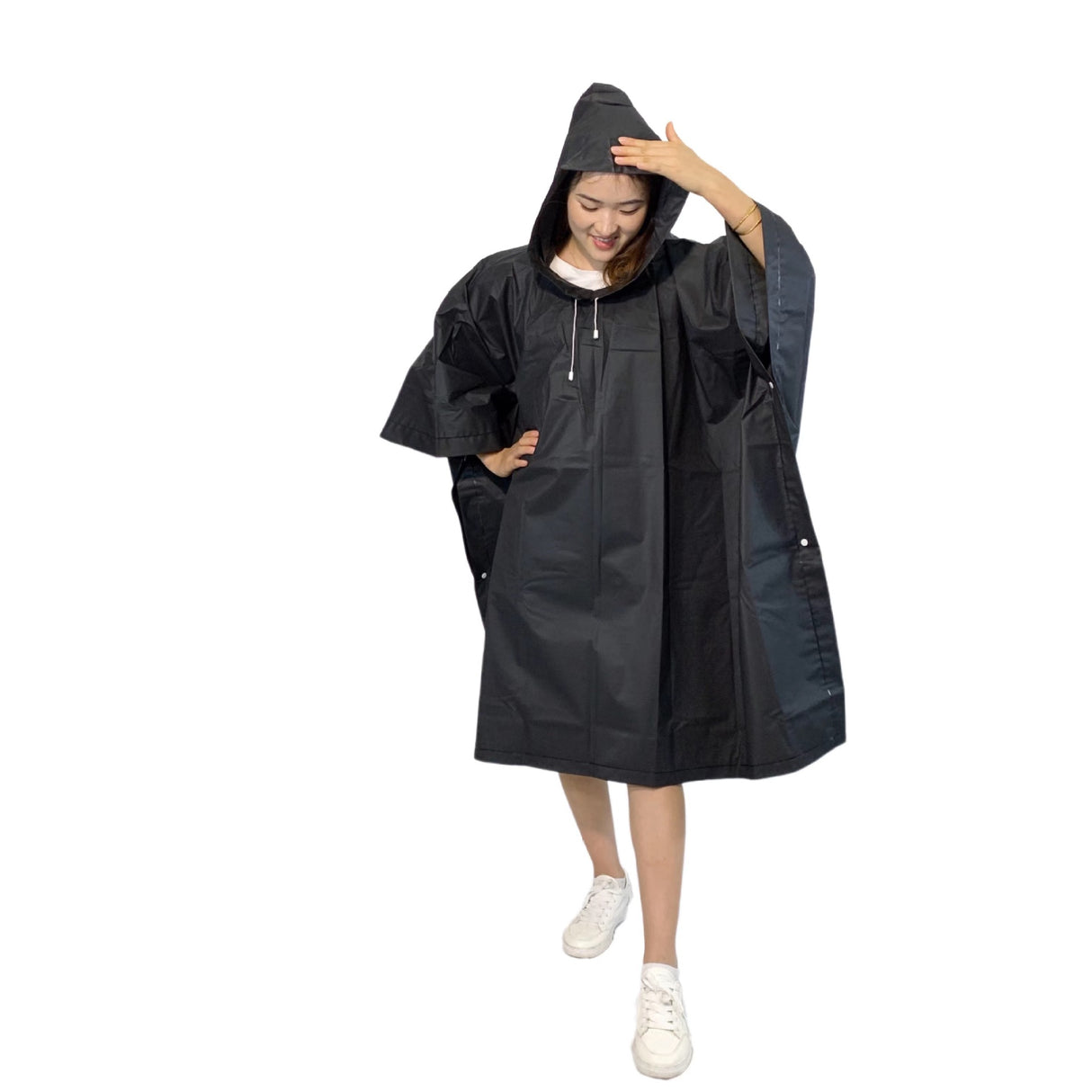Poncho Eva imperméable à capuche