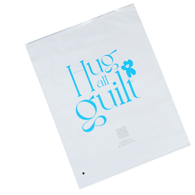 Sac transparent personnalisé à fermeture éclair de 9 x 13 pouces