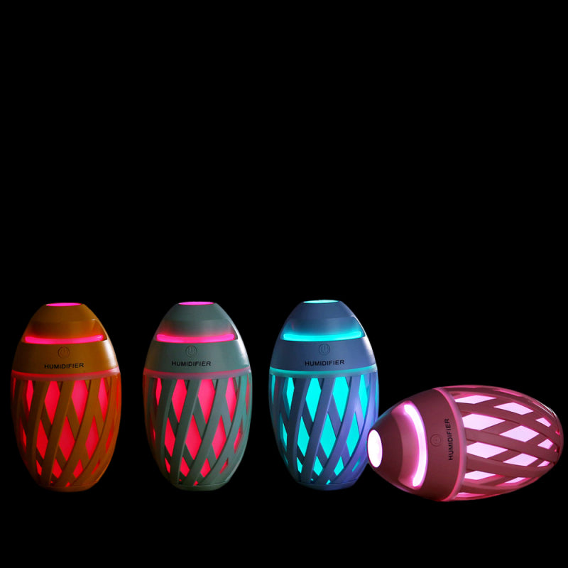Humidificateur d'air en forme de rugby 320 ml avec lumière LED