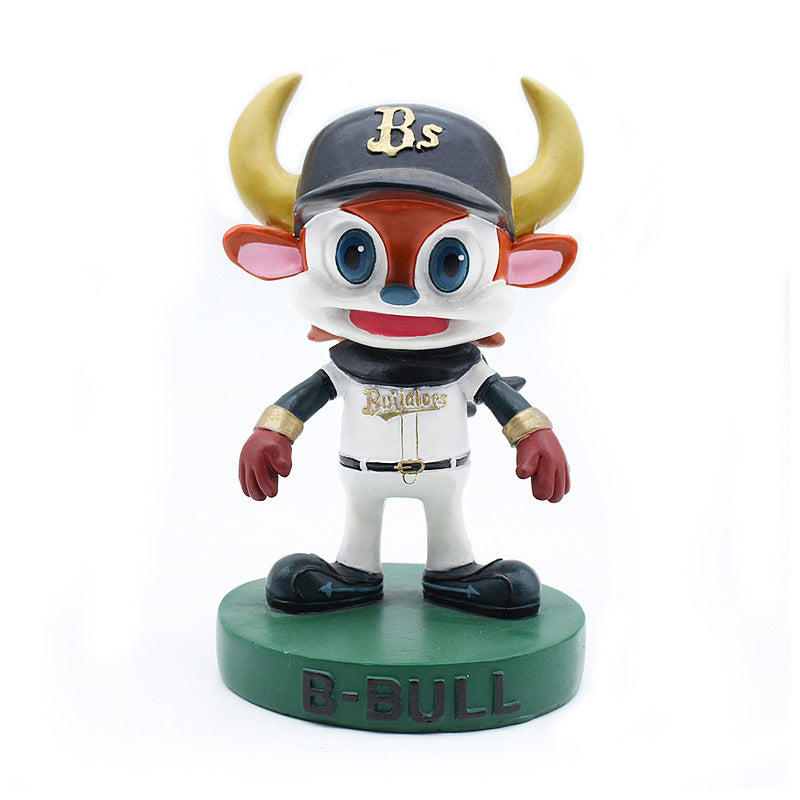 Figurine à tête branlante classique personnalisée en résine