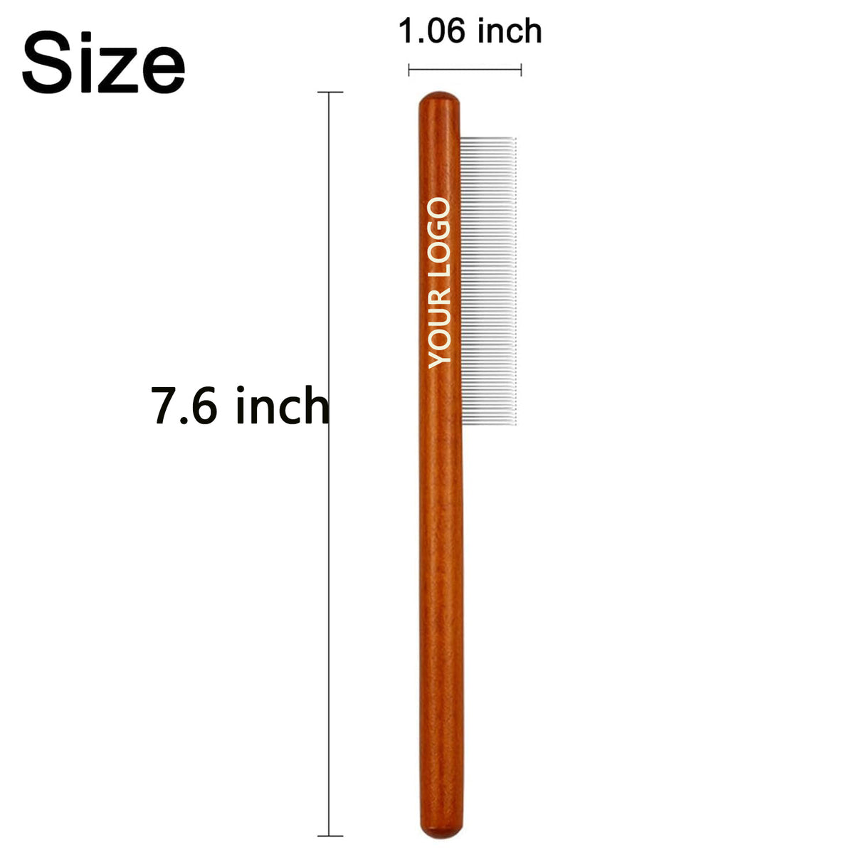 Brosse de toilettage en bois pour petit chien